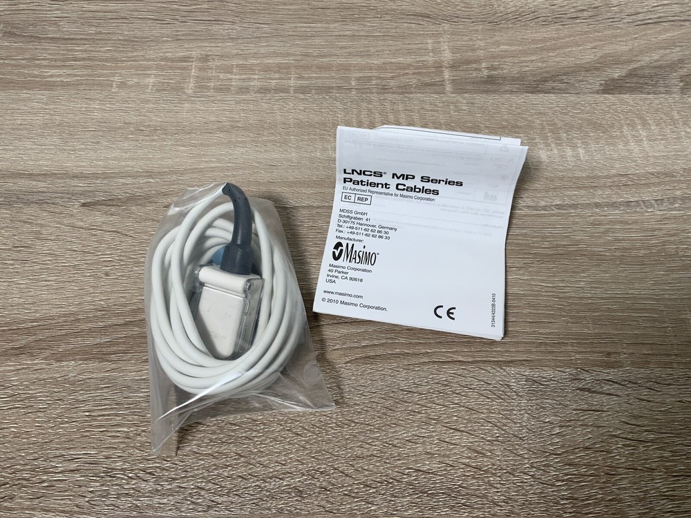 Masimo SET LNC MP10 Cable, 10’ SpO2 Patient Cable