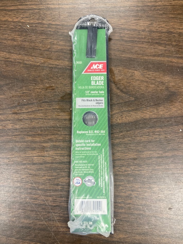 74151 Ace 8.37 in. L Edger Blade