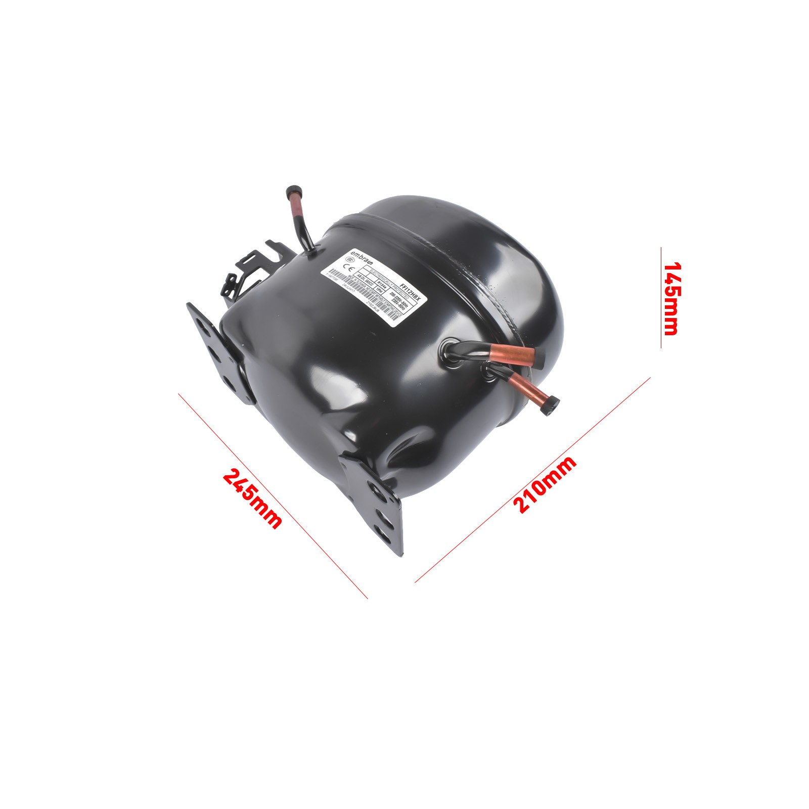 Refrigeration Compressor 220-240 Volt 50Hz 1/3 HP R-134A 1PH FFI12HBX FFI12HBX1