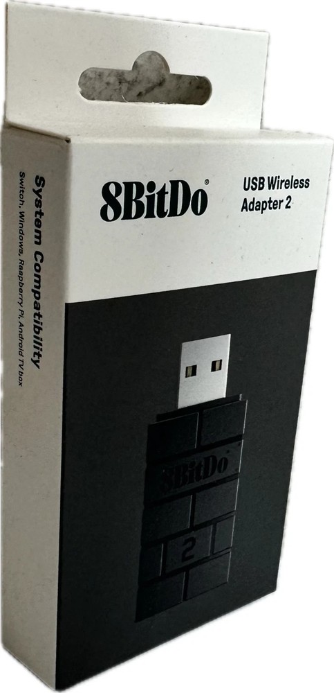 8Bitdo Wireless Bluetooth Adapter 2 for Switch, PC, Black - (VG)