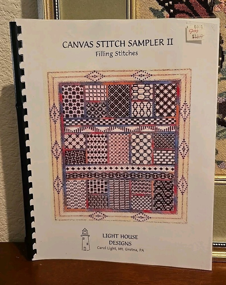 Light House Designs CANVAS STITCH SAMPLER II Needlepoint Pattern Booklet 1997
