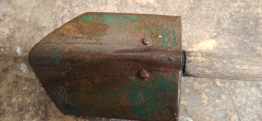 WW2 USMC M43 Entrenching Tool, Modified With Fixed Handle. Rare