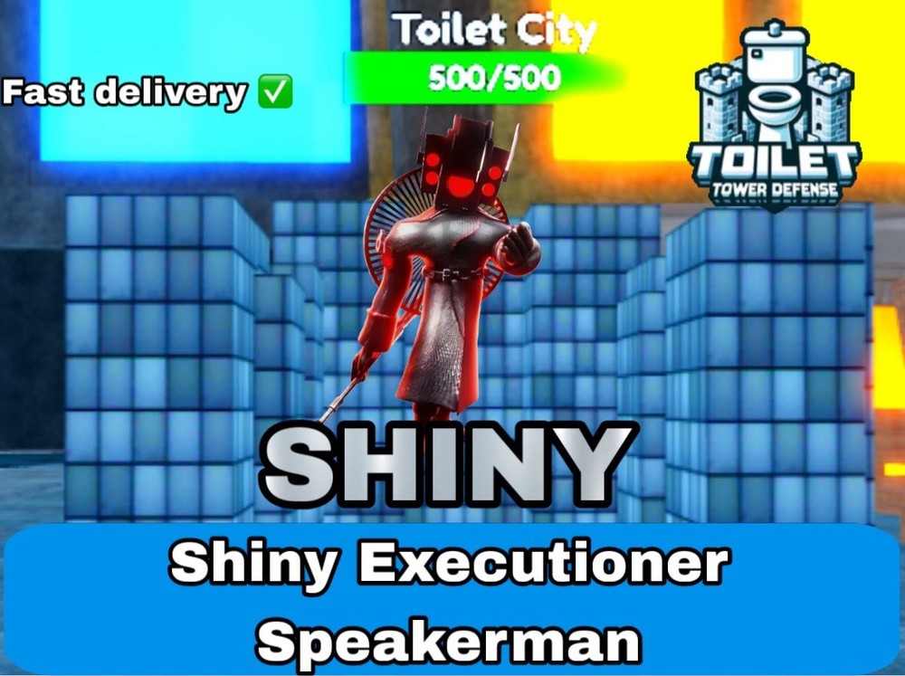 SHINY EXECUTIONER SPEAKERMAN - TOILET TOWER DEFENSE - TTD UNIT
