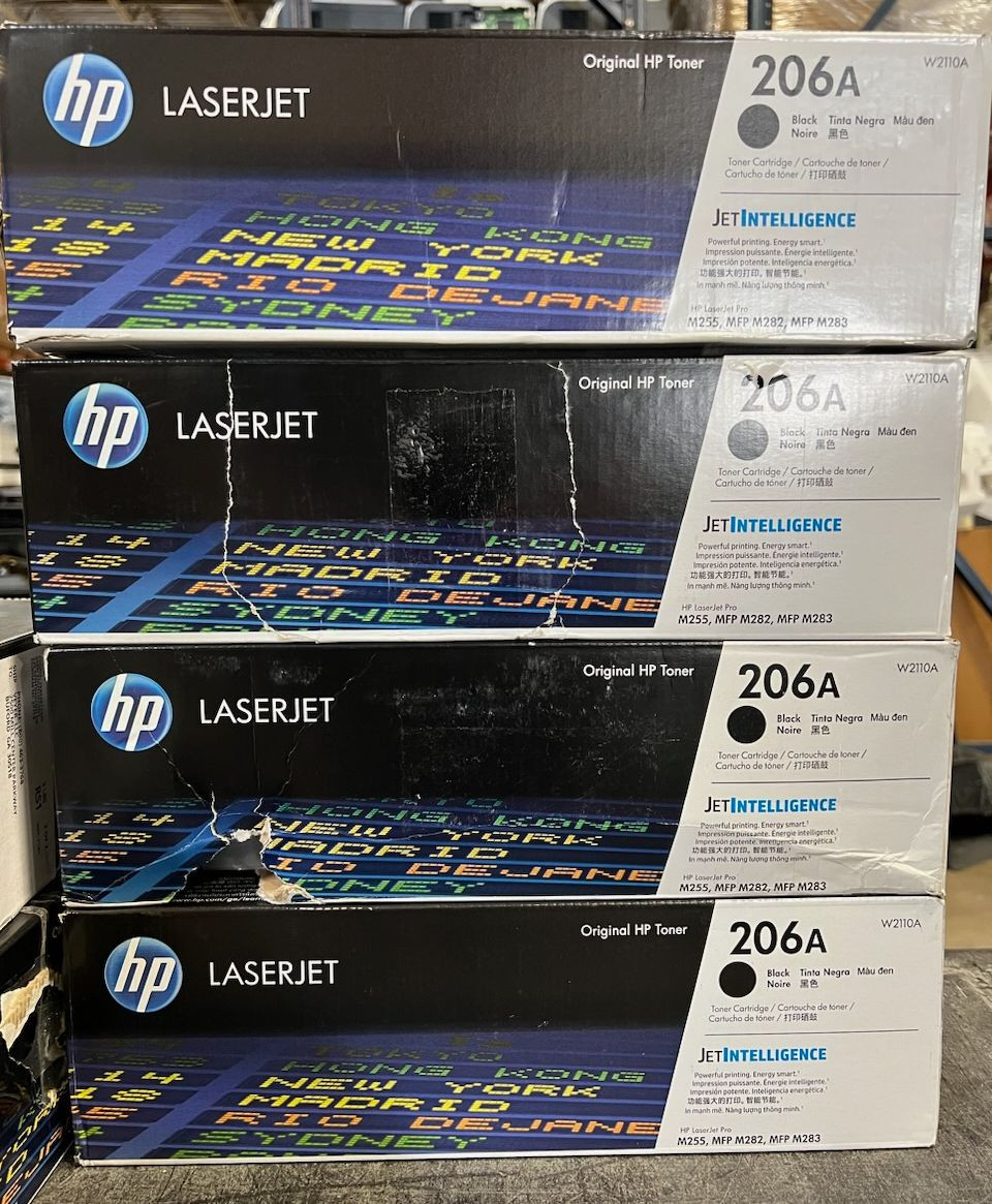 HP 206A W2110A M255 M283 Black Toner Cartridge - GENUINE!