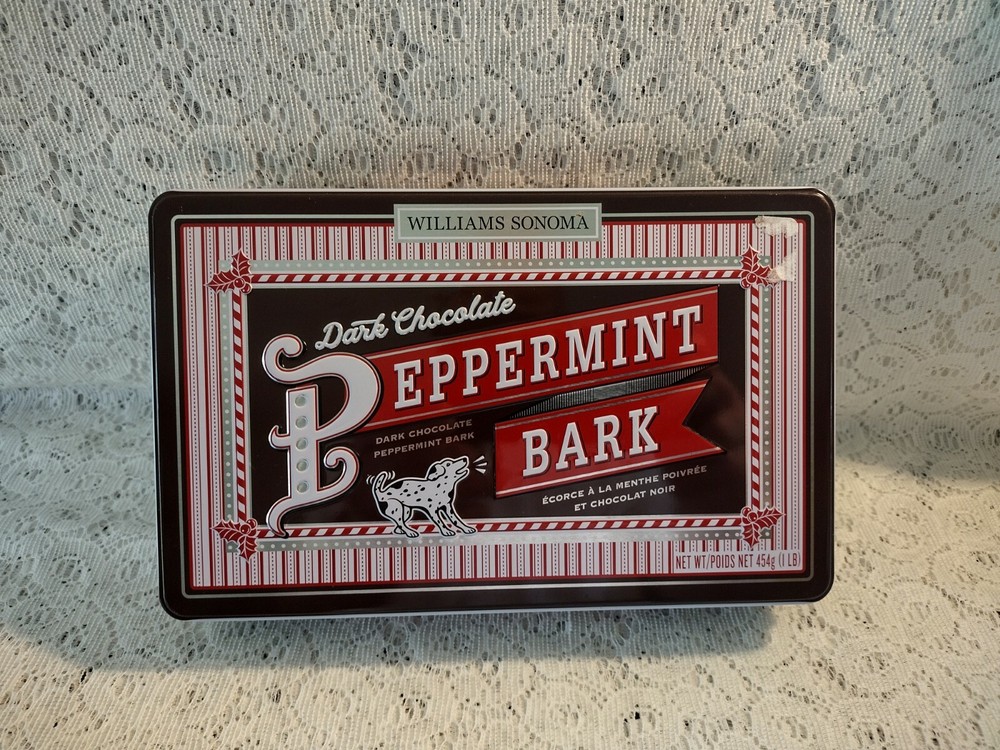 Peppermint Bark Tin...Dark Chocolate.