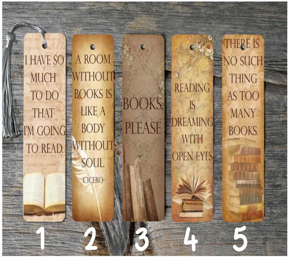 Book Reading Metal Bookmarks