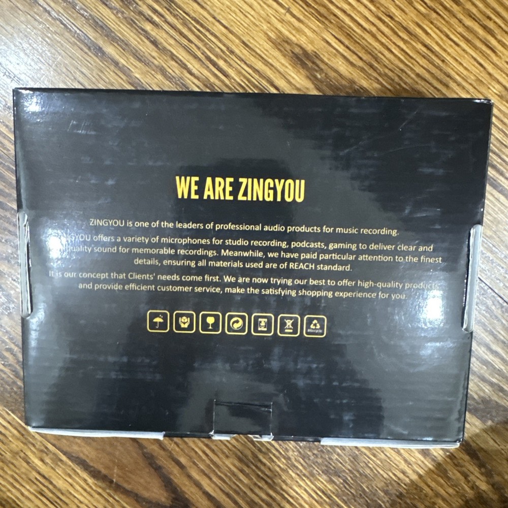 NIB ZINGYOU USB Confer Microphone 360° Omnidirectional Computer Laptop PC Mic