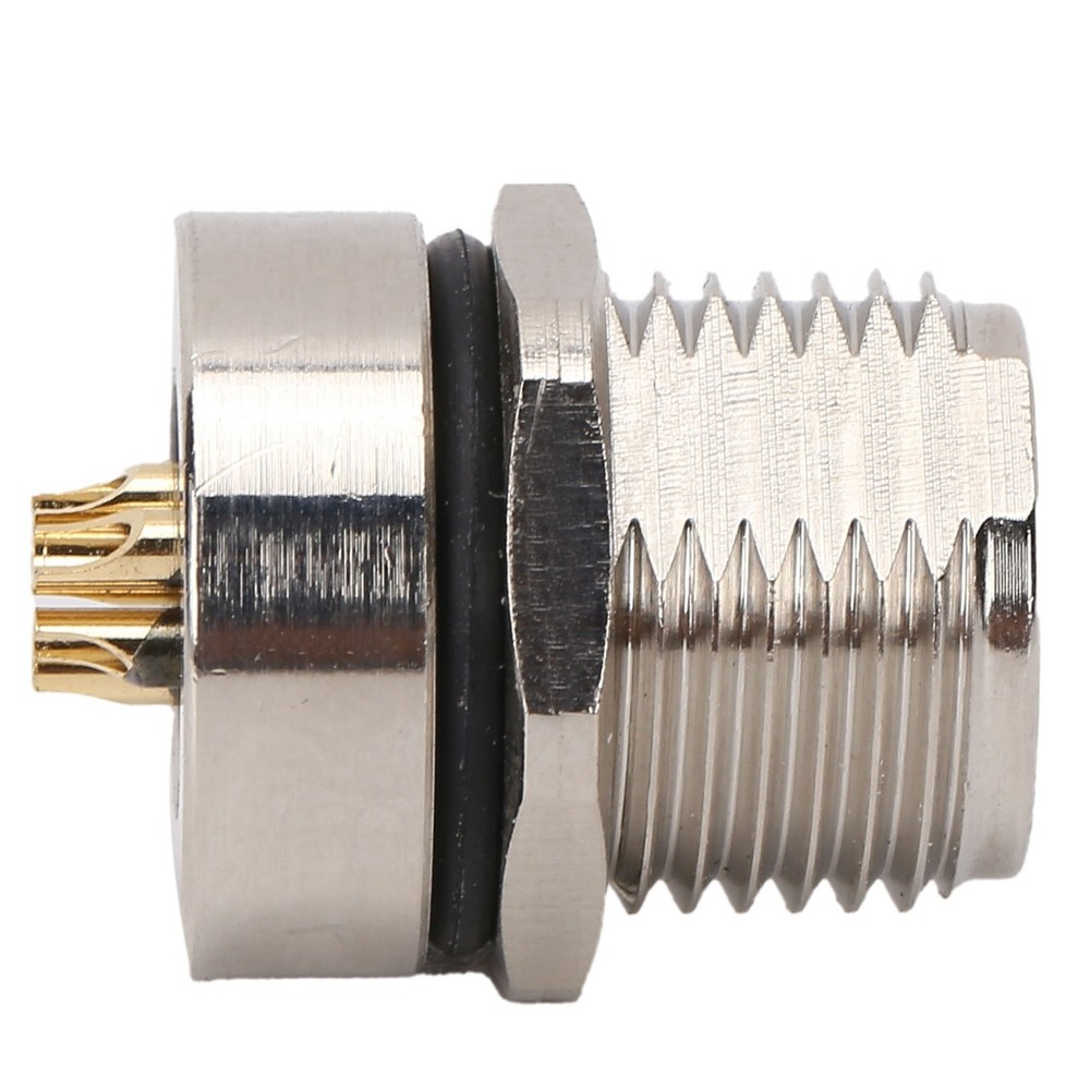 M8FS5 Panel Mounted Socket M8 IP67 Connector 5pin Plug Adapter Connector❀