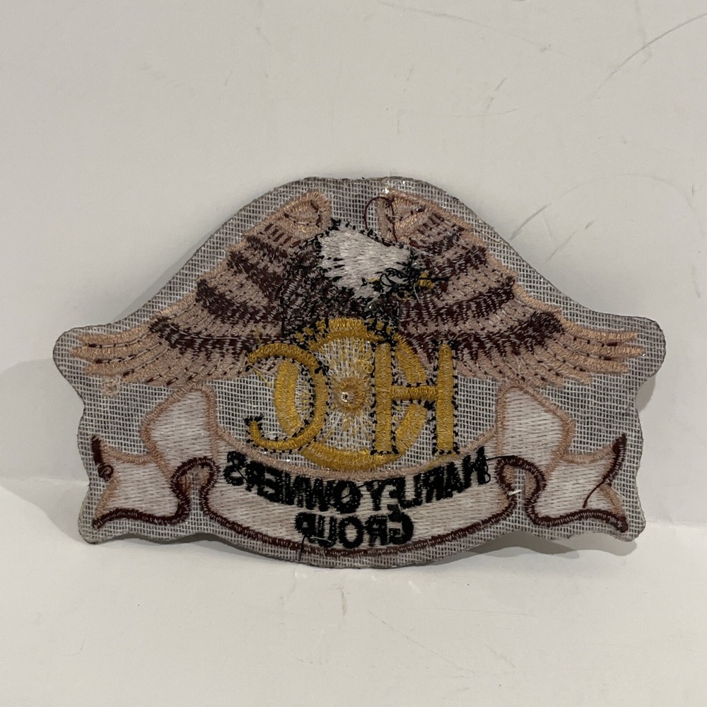 HOG HARLEY DAVIDSON Motorycycle Owners Group Embroidered Eagle Jacket 5" Patch