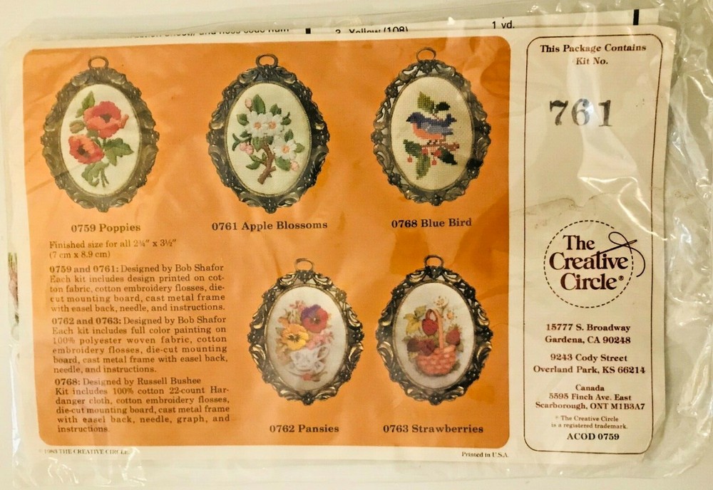 CREATIVE CIRCLE KIT #761 APPLE BLOSSOMS