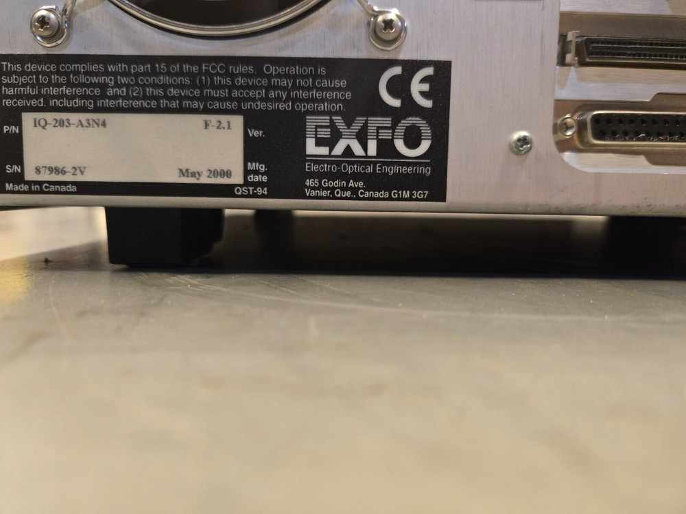 EXFO OPTICAL TEST IQ-203-A3N4 - Powers on