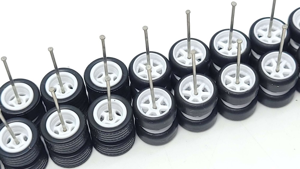 12 sets white balck tire 10mm #29