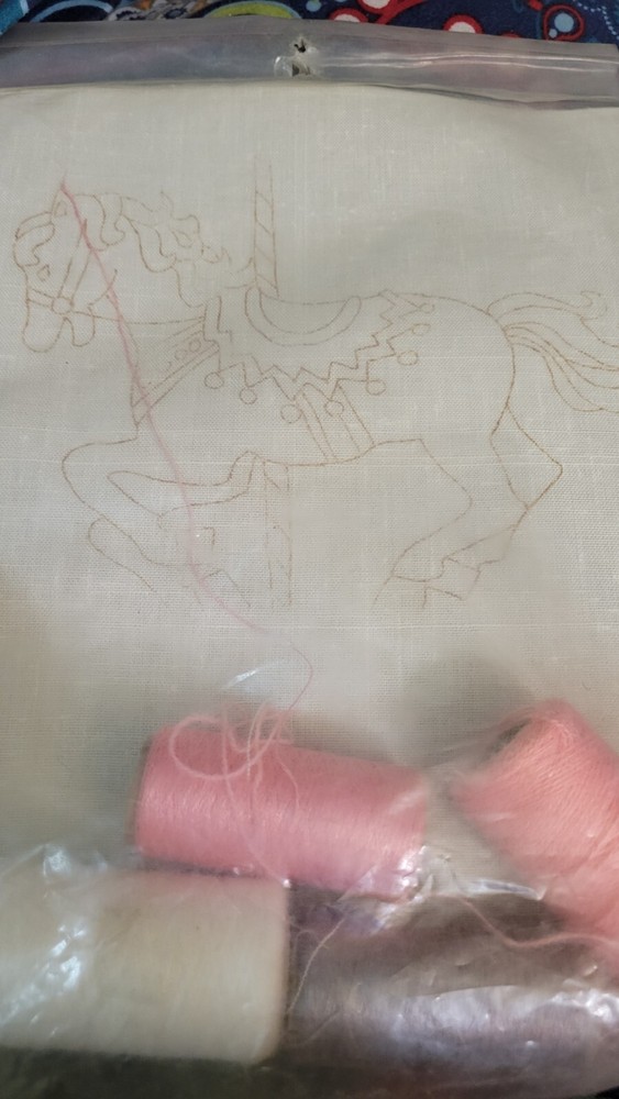 Punch Needle Embroidery - Carousel Horse - KIT