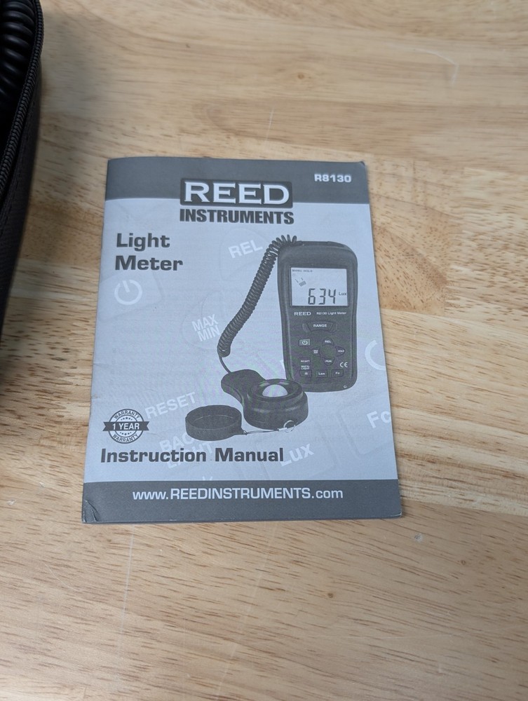 Reed Instruments R8130 Lightmeter, +/-5%Light Acc", Fullsize