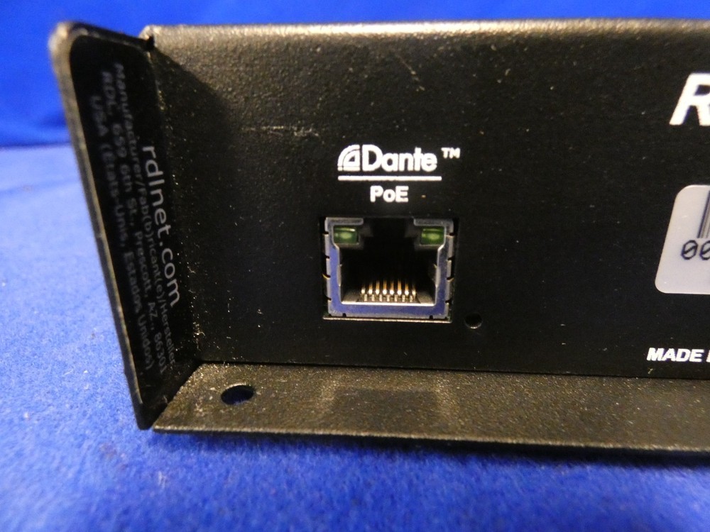 RDL SF-XMN4 Microphone to Network Interface w/ Dante PoE, 4 Input