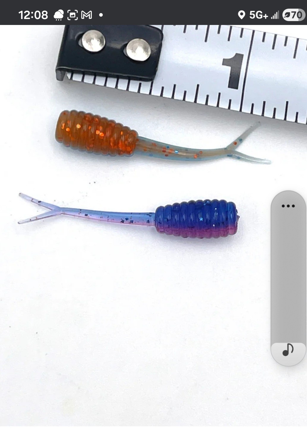 1.2 '' Split Tail Crappie Panifish Trout (20 Cavity Mold)