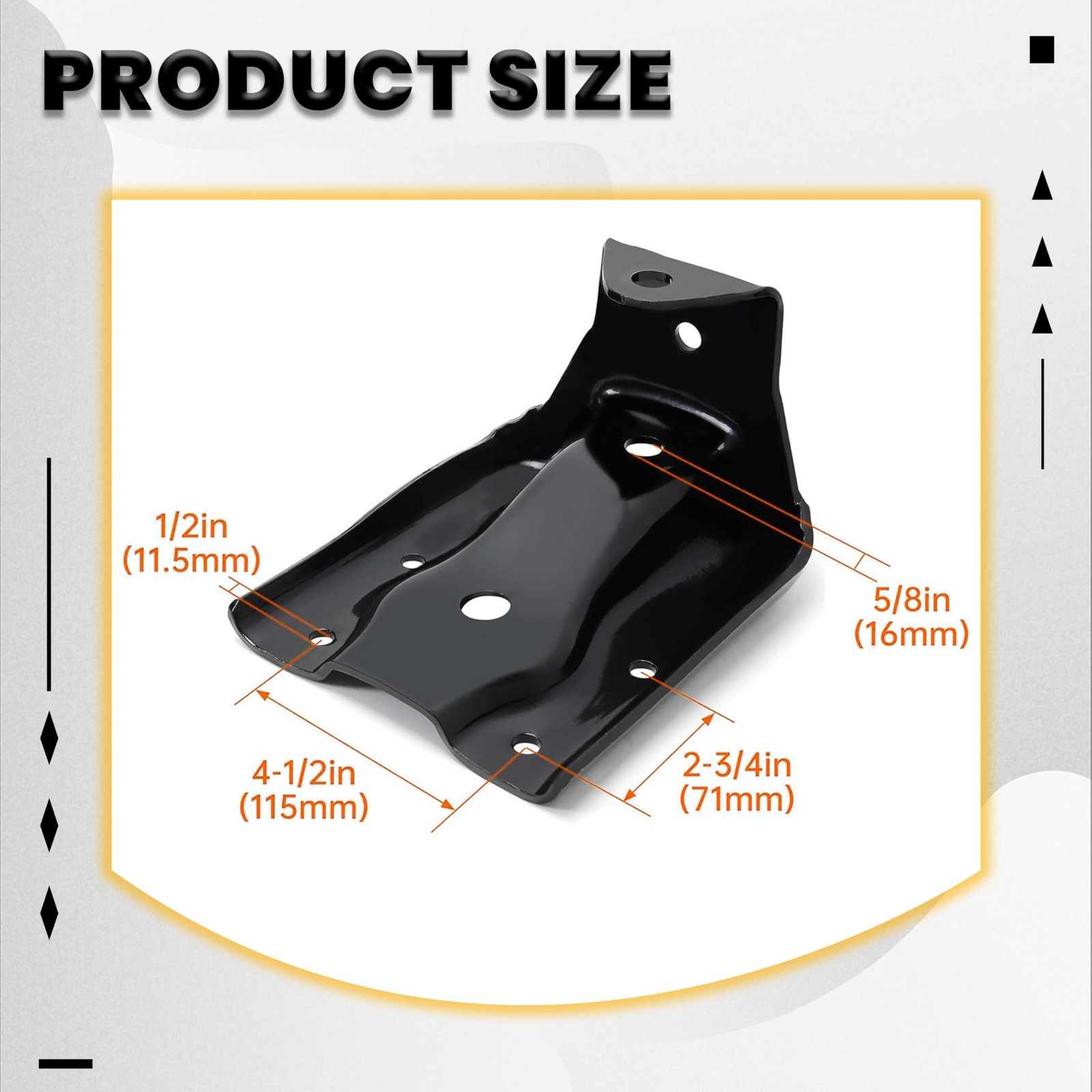 Rear Leaf Spring Hanger Set Compatible with 1999-2015 Chevy Silverado GMC Sie...