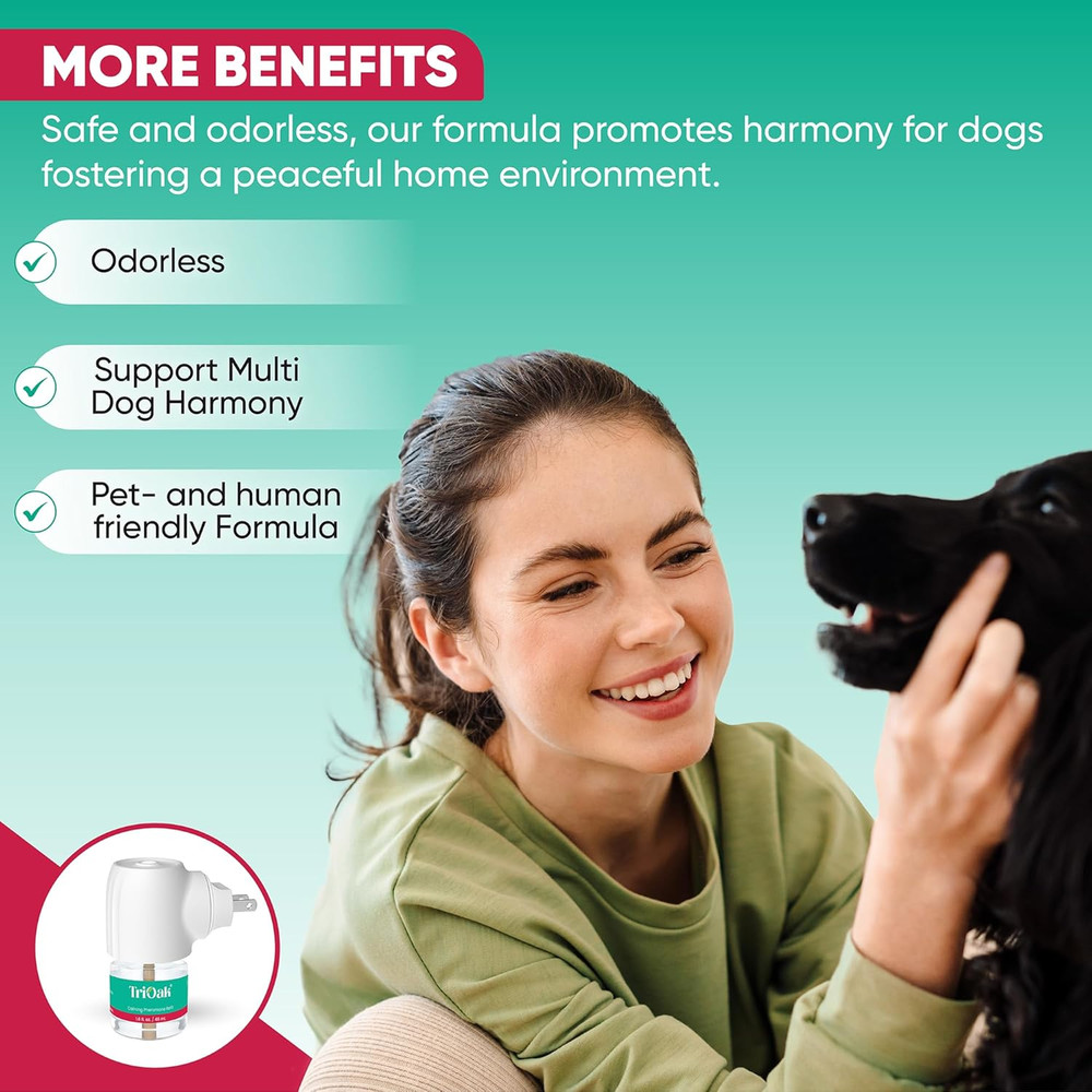 Calming Diffuser for Dog: Appeasing Dog Pheromones Calming Diffuser Plug in K...