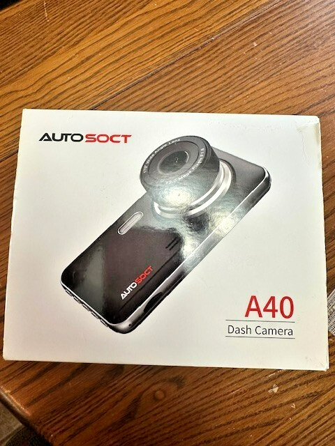 Auto Soct A40 Front and Rear Dash Camera Night Vision Loop Recording