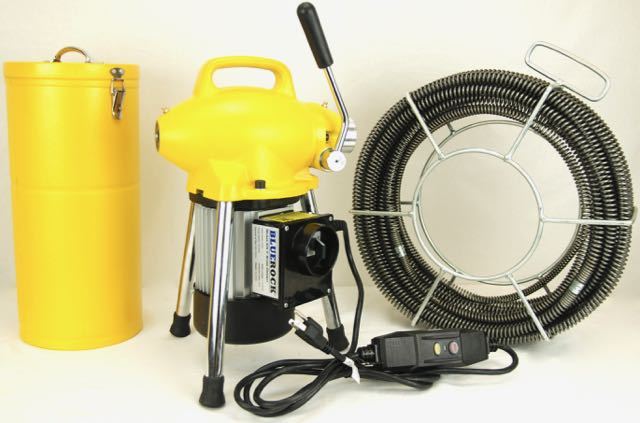 120' Kit S75 BLUEROCK ® 3/4" to 4" Sectional Drain Machine Snake Sewer Cleaner