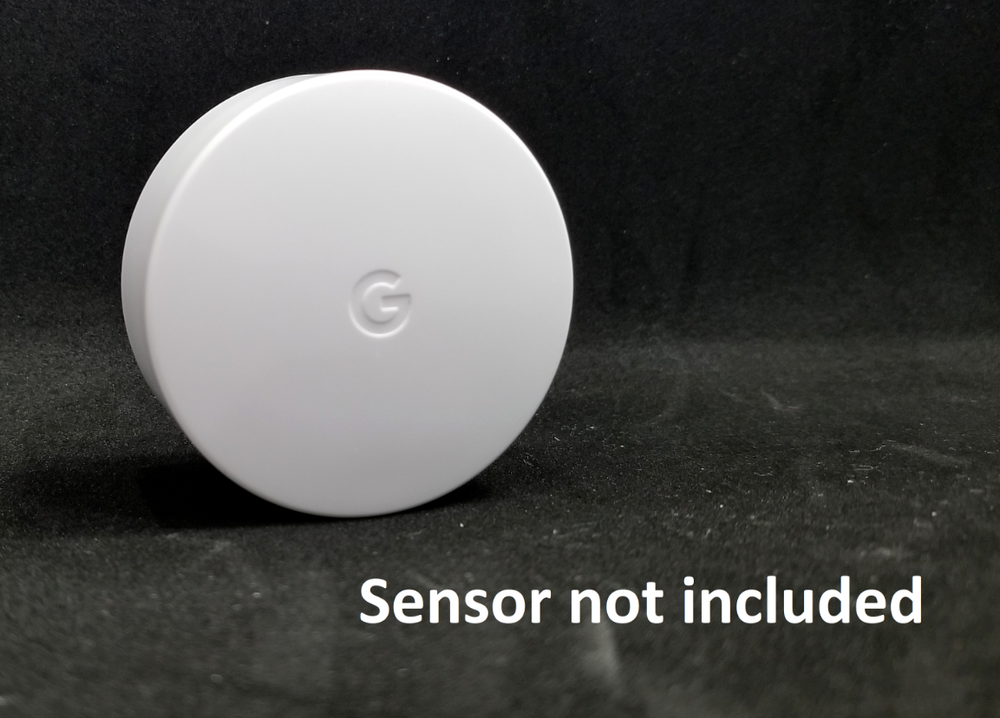 wall mount for Nest Temperature Sensor 3D printed (no drill, no damage to wall)