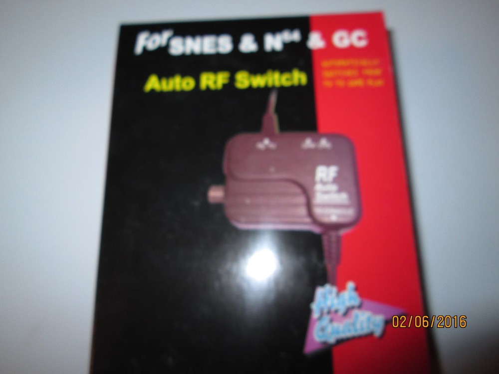 NEW RF SWITCH- FITS N64, SNES & GAME CUBE SYSTEMS