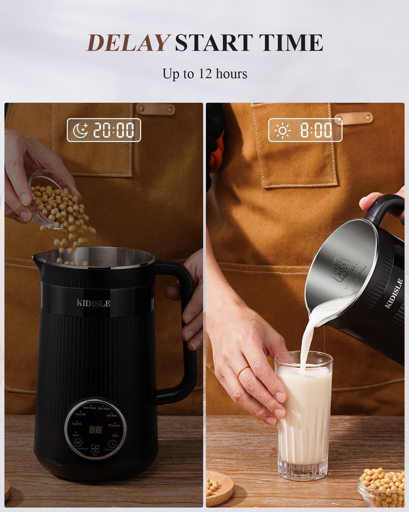Soy Milk Maker 32oz, Automatic, Black