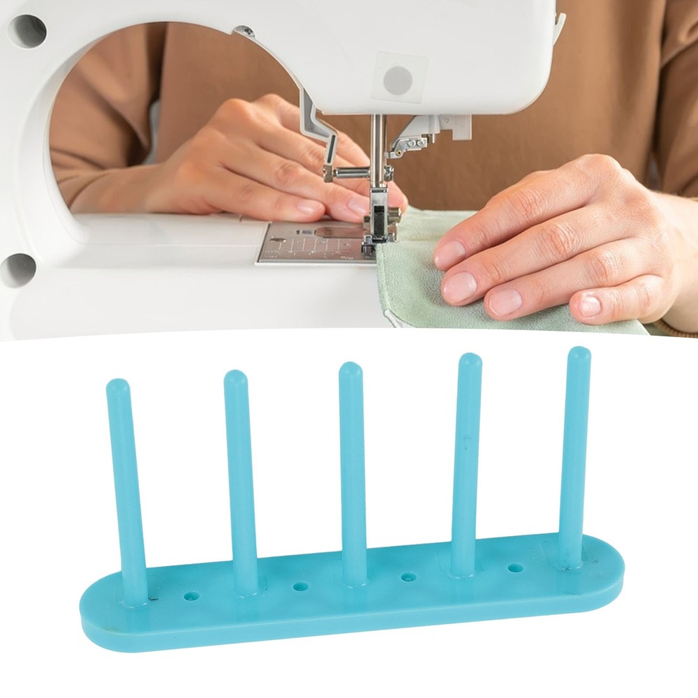 5 Column Magnetic Bobbin Holder Plastic Thread Bobbin Organizer Storage Rack