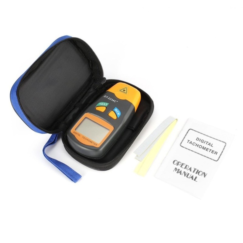 Portable Digital Tachometer High Precise Speed Speedometers with LCD Display