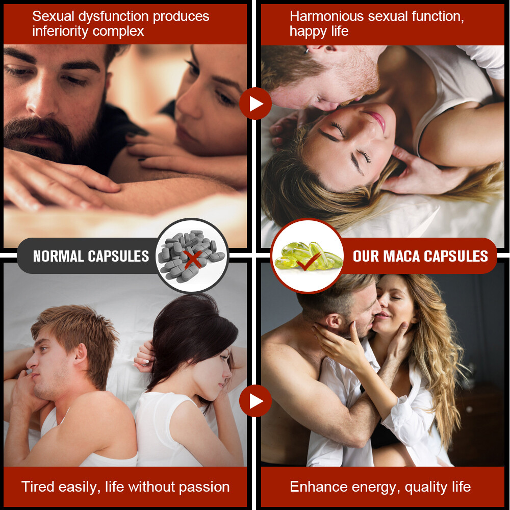 Peruvian Maca Extract, Men & Women Enhancing Libido Highest Potency 240 Capsules