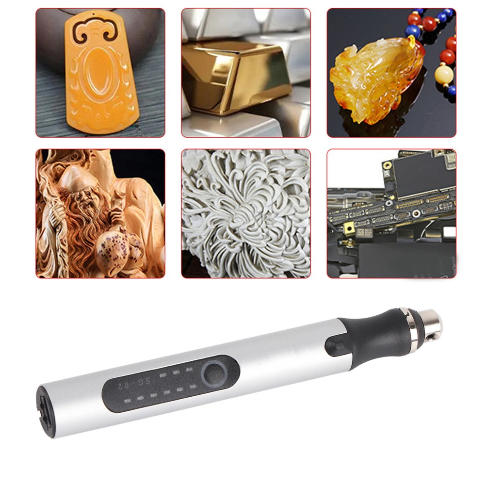 Tool Cordless Engraving Pen Rechargeable Grinder 3 Speed Variable Set