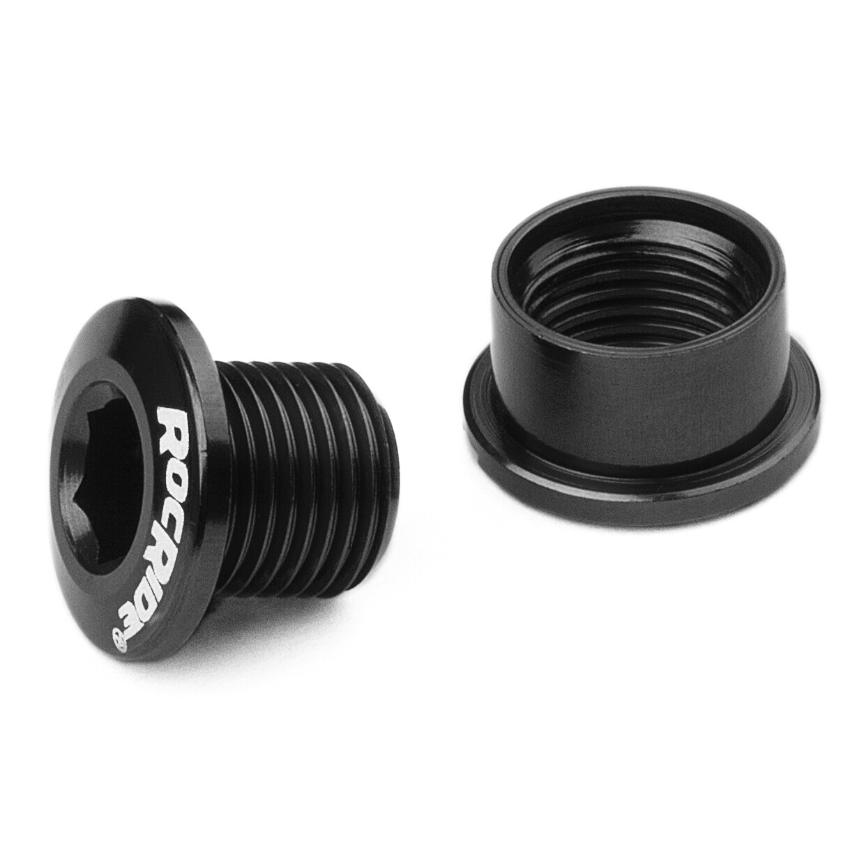 RocRide Single Chainring Bolts in Aluminum or Steel. Pack of 5.