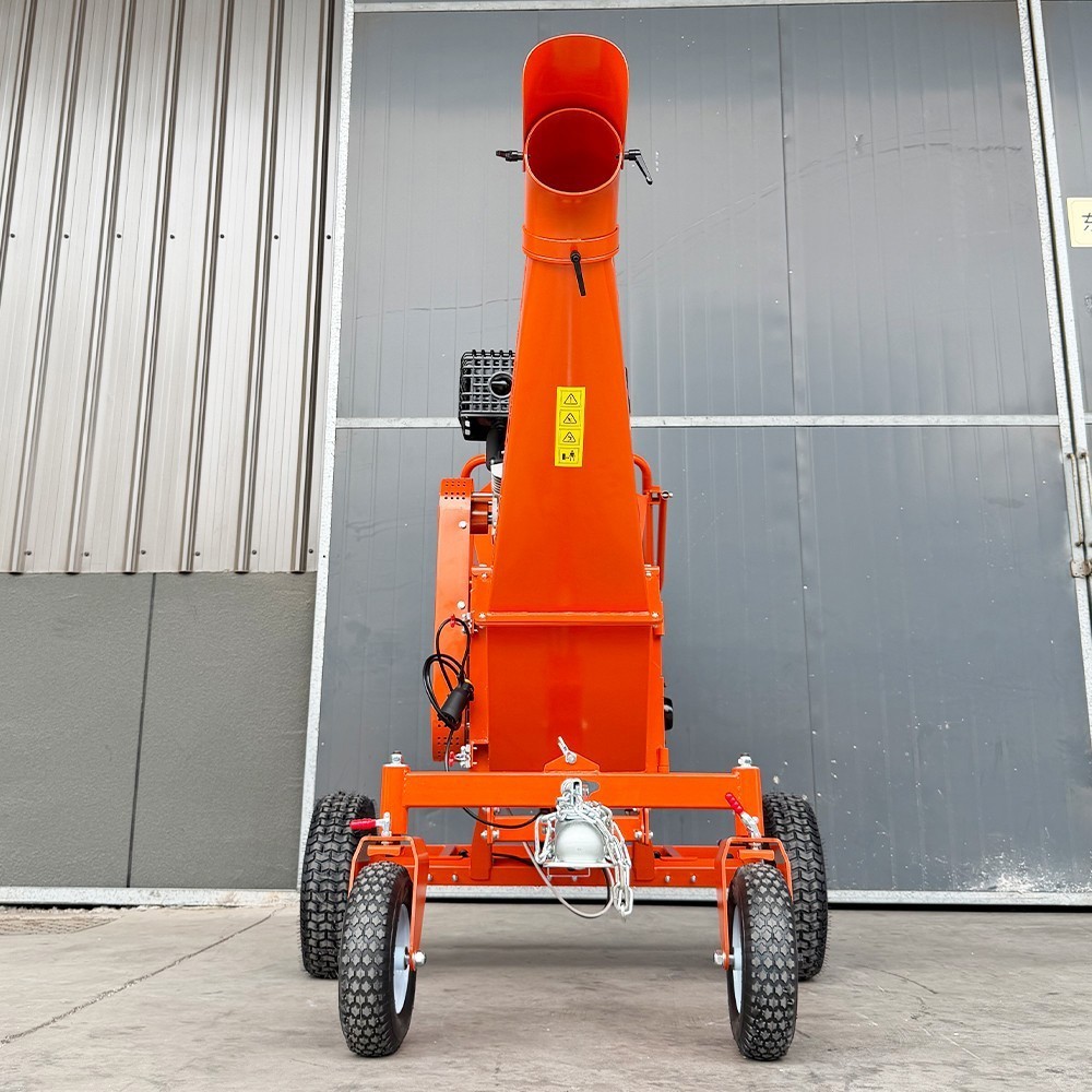 6'' 18hp Wood Chipper 450cc Gas Powered E-start 4-Wheel 12V/9A - FREE SHIPPING