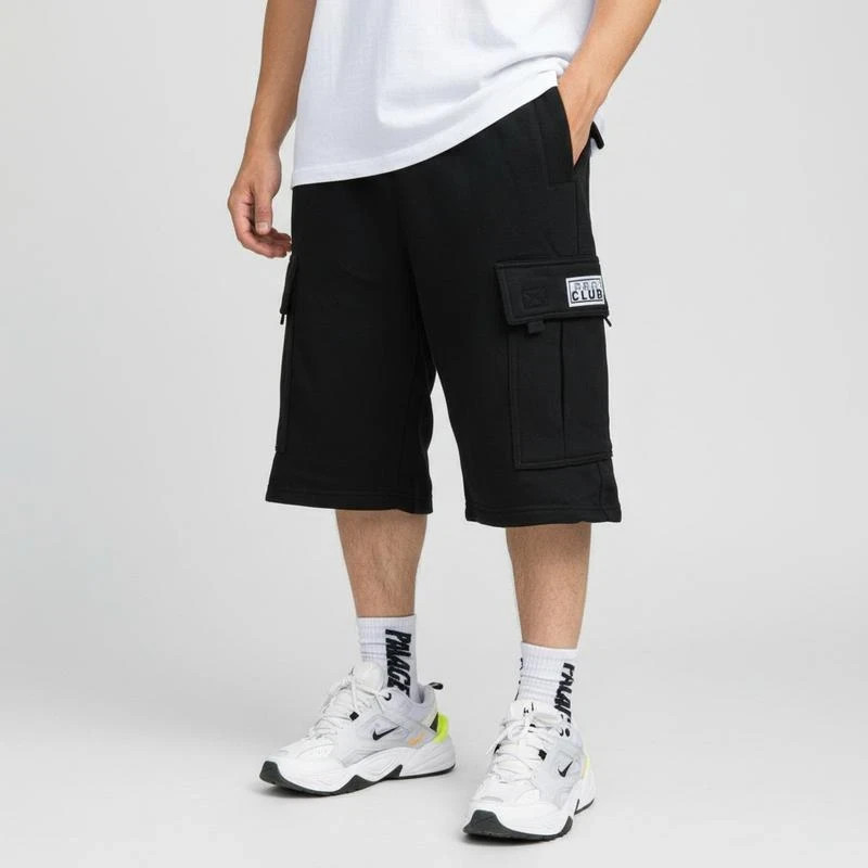 Pro Club Men's Fleece Cargo Baggy Shorts / Sweatshorts