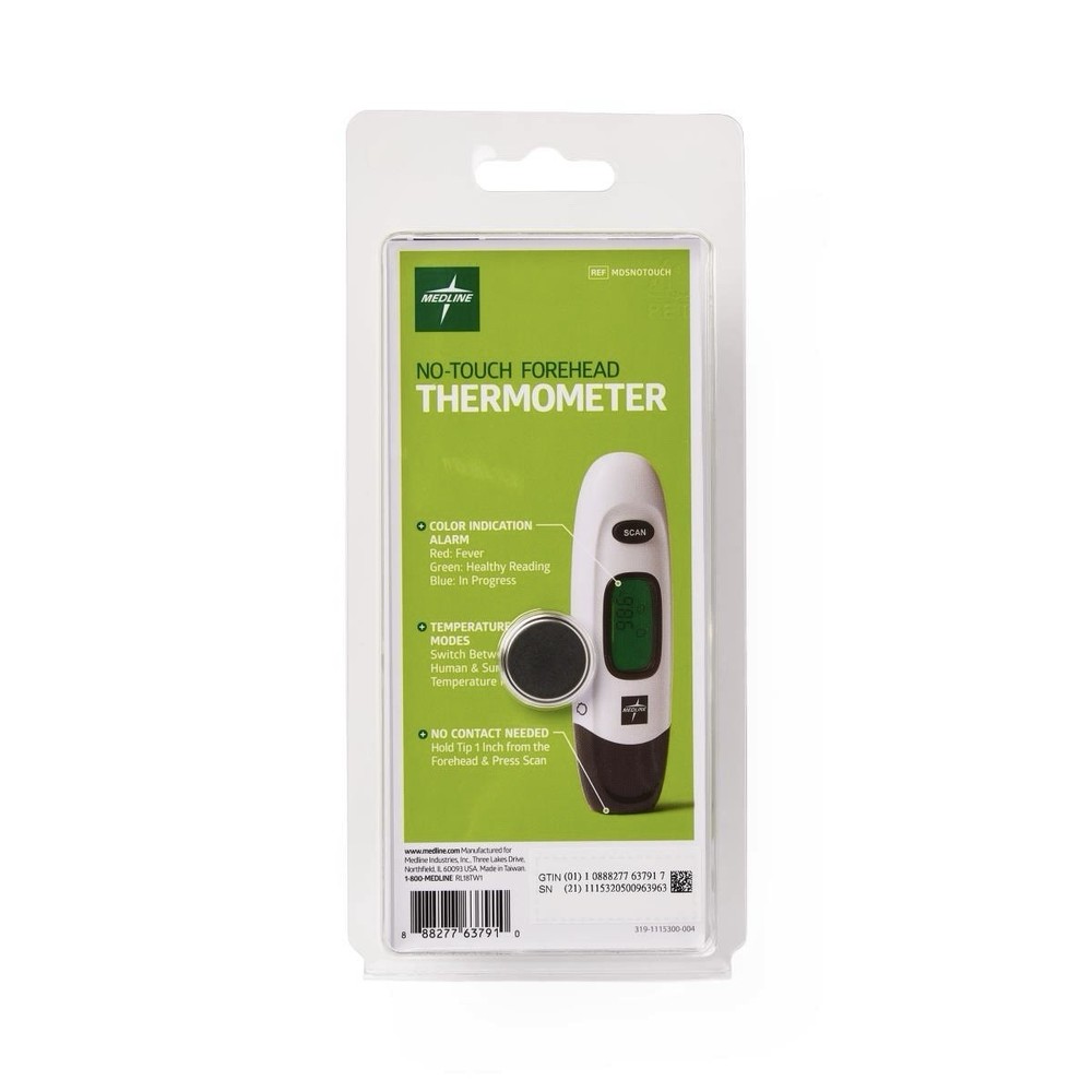 Medline Infrared No-Touch Digital Forehead Thermometer