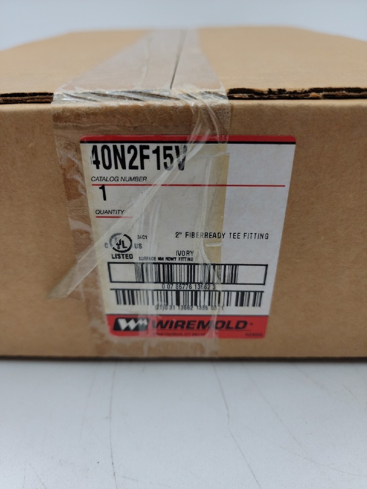 Wiremold 40N2F15V 2" Fiberready Ivory Tee Fitting