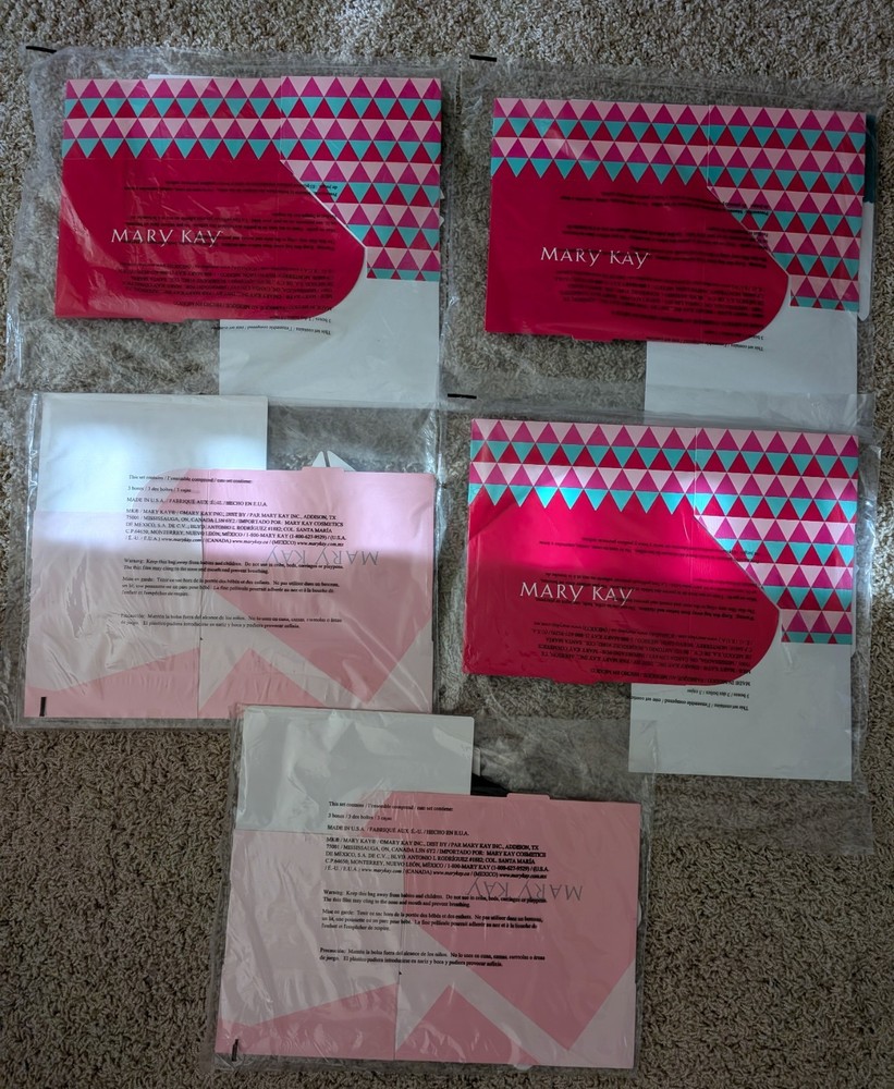 Mary Kay Gift Packaging Boxes: 3 Boxes per Set, 5 Sets, New In Packaging