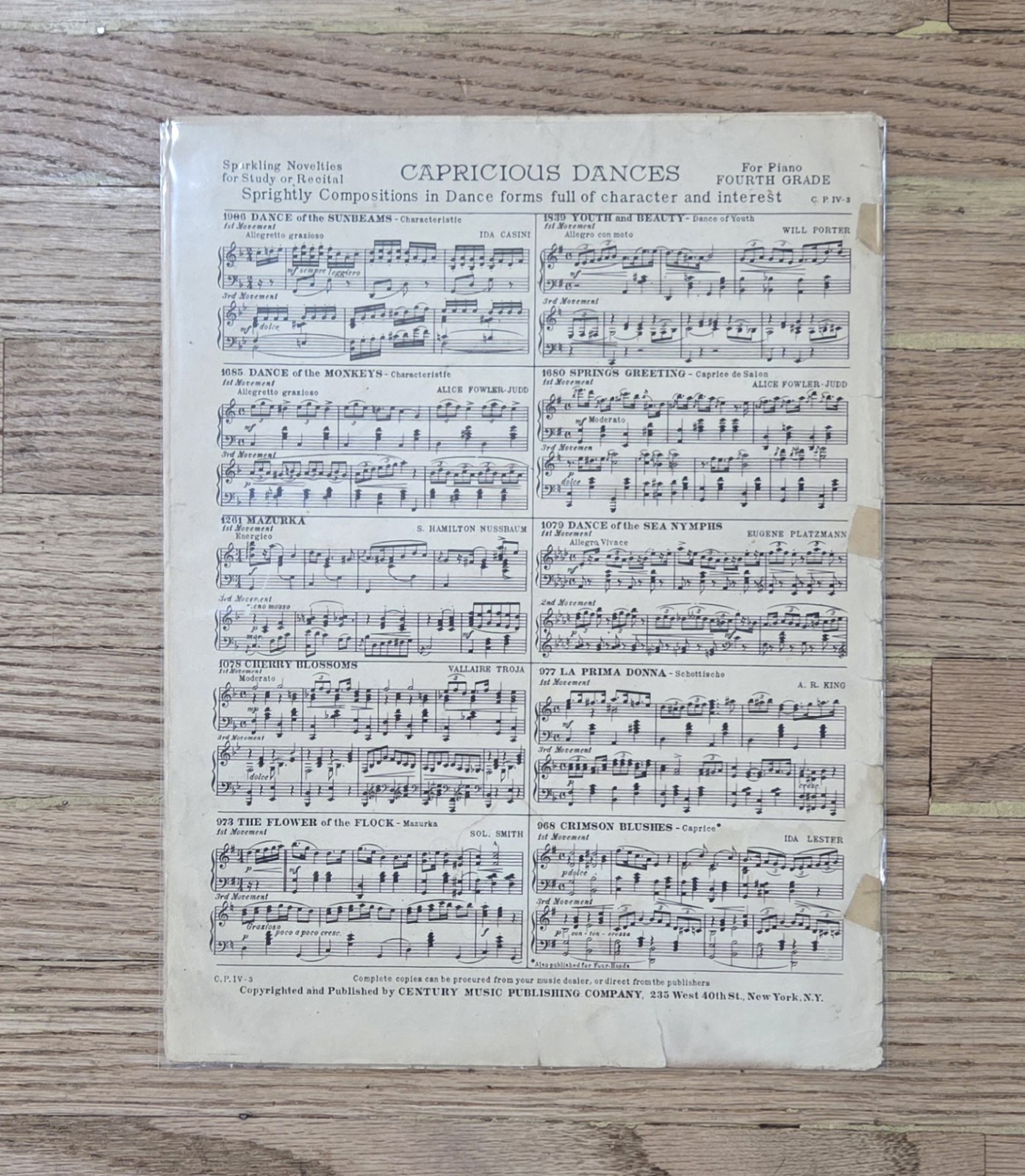 (8) Vintage Music Sheets Lot