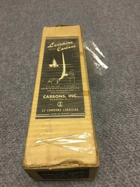 Lorraine Carbon ARC RODS 5/16" x 9" Negative (projector)