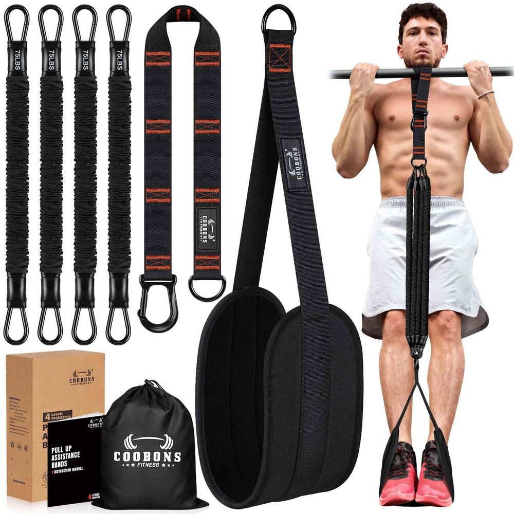 Pull Up Assistance Bands, 300lbs Heavy Duty Resistance Bands for Pull Ups wit...