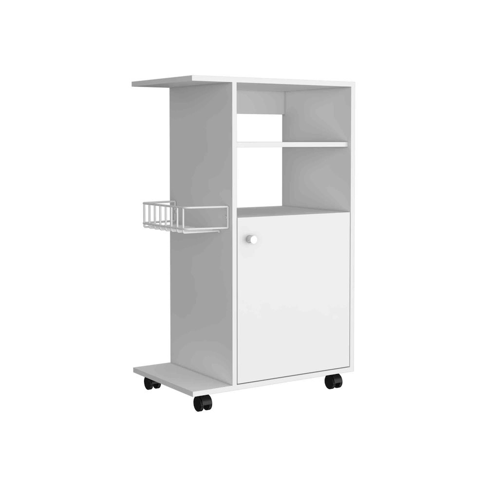 Clip Kitchen Cart White MDF