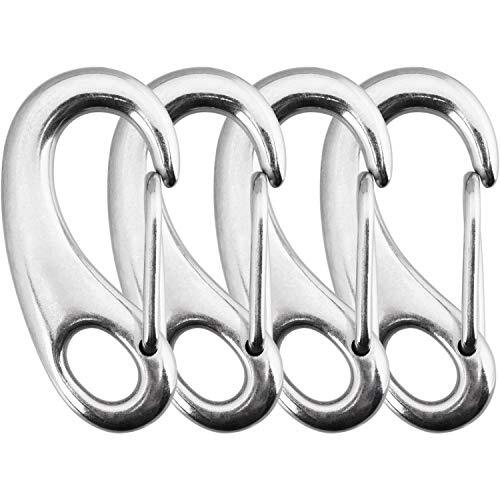 4 Pack Stainless Snap Hook, 220 lbs Spring Snap Hook Clip, 2 Inch Heavy Duty