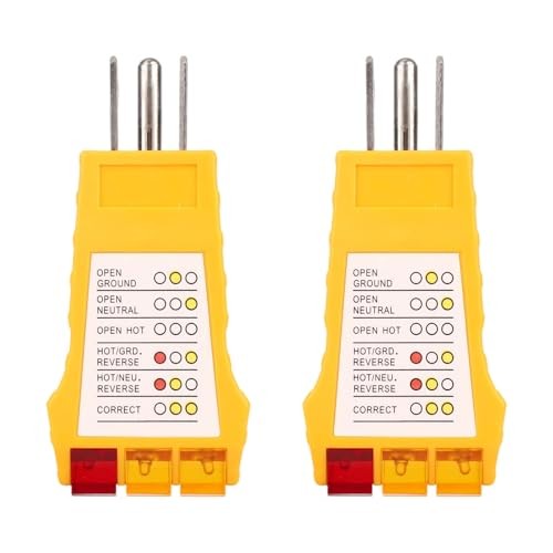 2pcs Outlet Tester, Socket Plug inTester for Standard North American AC