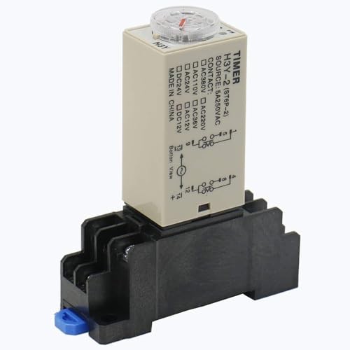 DC 24V H3Y-2 Time Delay Relay Solid State Timer 30S DPDT w Socket