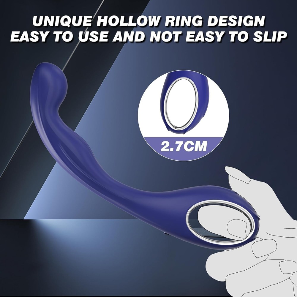 Prostate Massager with 10 Vibration Modes Waterproof and Quiet for Couples