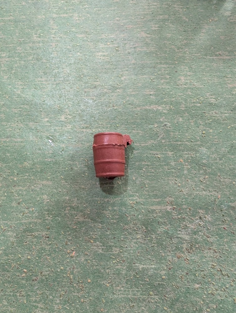 Marx Playset Wagon Barrel Brown
