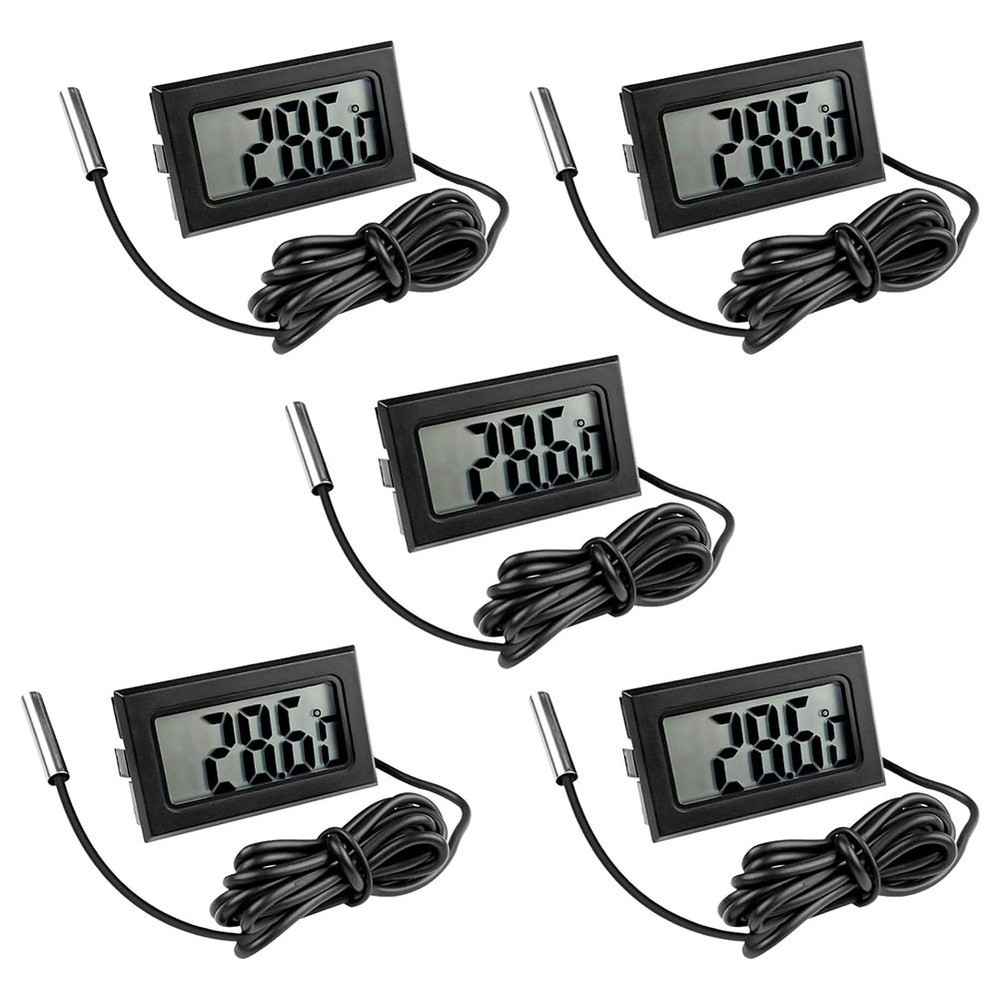 Waterproof Digital Thermometer 5PCS Set for Reliable Temperature Measurement