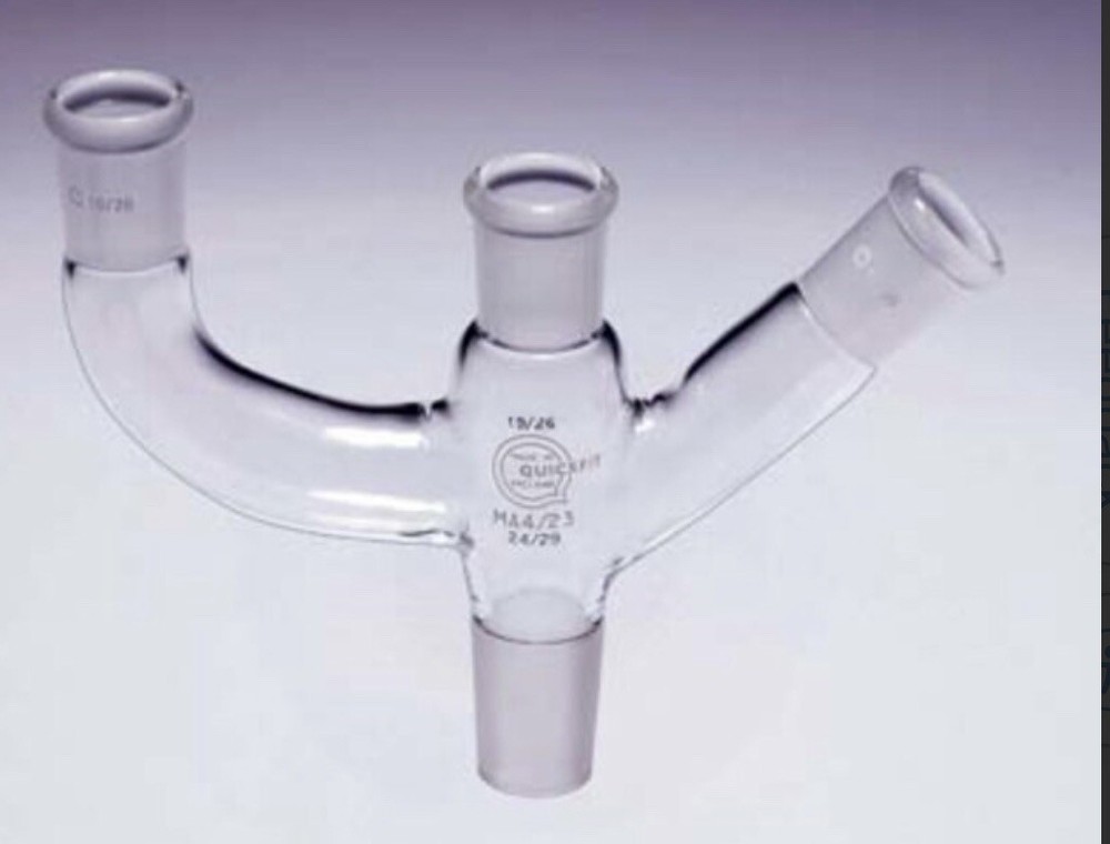 QUICKFIT, 3 NECKED MULTIPLE ADAPTOR, MA 4/23 {CHEMISTRY} BRITISH MADE