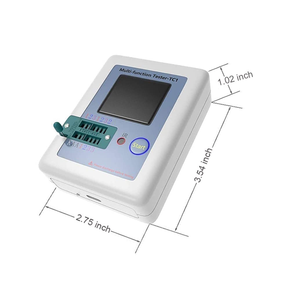 Compact Transistor and Capacitor Tester with IR Decoder & Auto Shut-down Feature