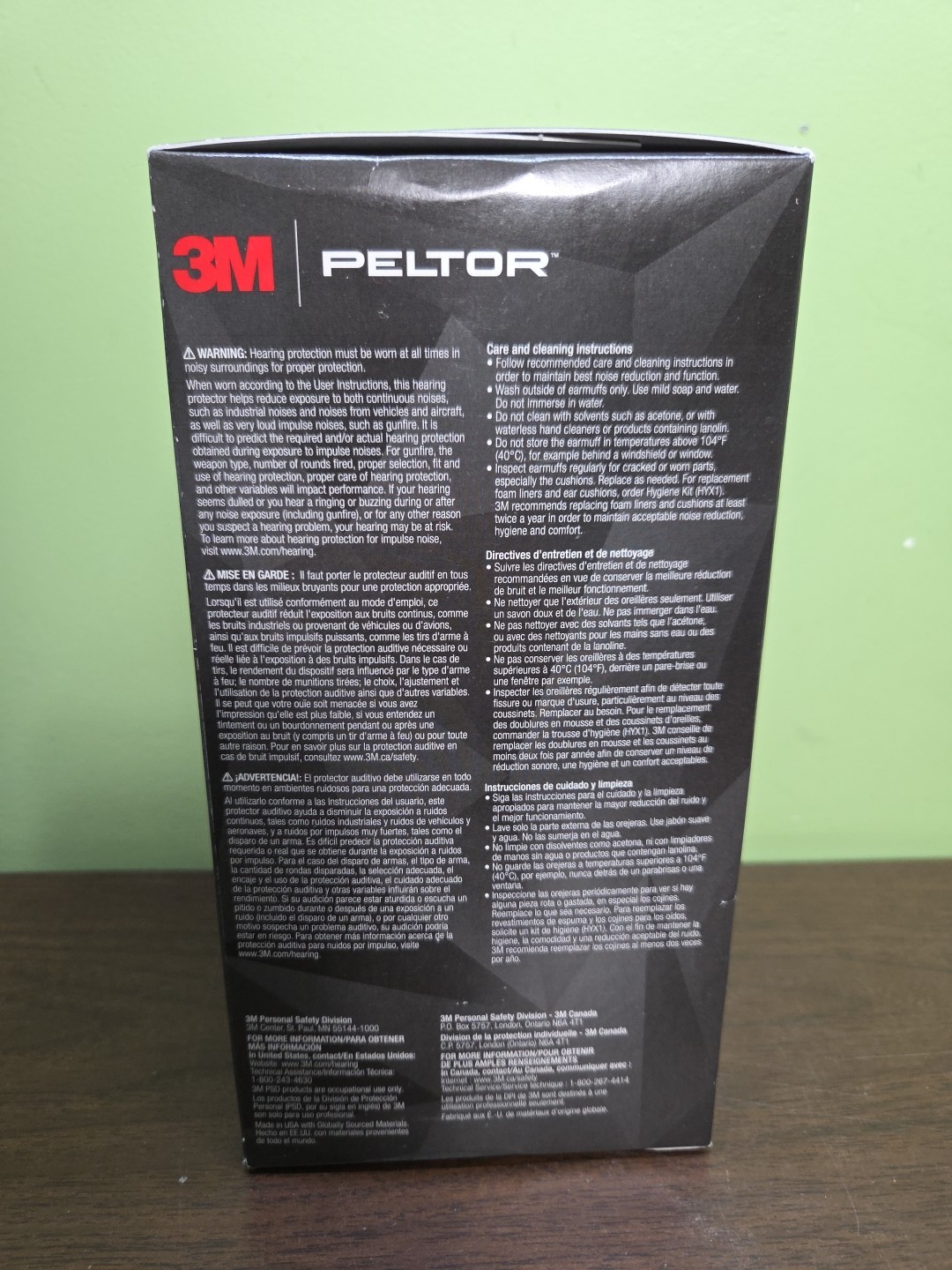 3M X1P3E Peltor Cap Mount Ear Muffs Hard Hat Attachment Noise Reduction NRR 21dB